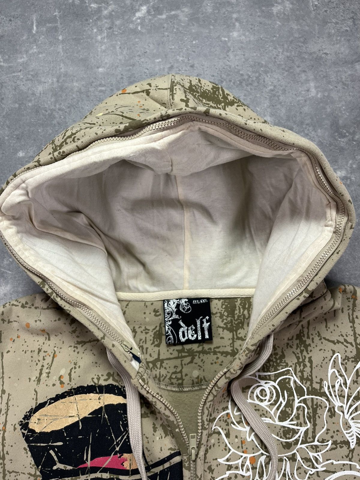 Southpole 00s Delf Baggy Printed AOP Skulls Zip Hoodie 4XL Imperious Size US XXL / EU 58 / 5 - 9 Thumbnail