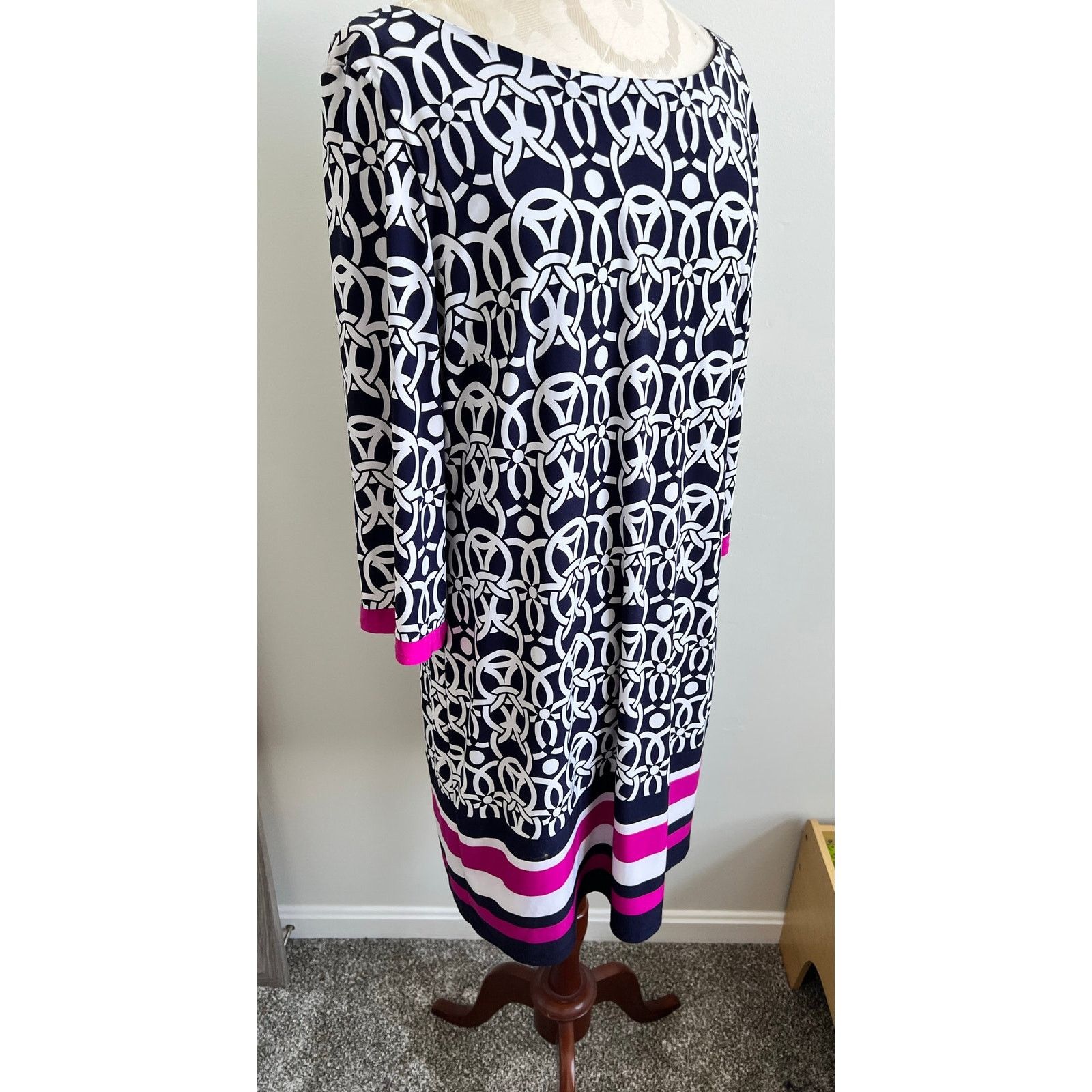 I.N.C INC International Concepts Knee Length Shift Dress Large Size L / US 10 / IT 46 - 2 Thumbnail