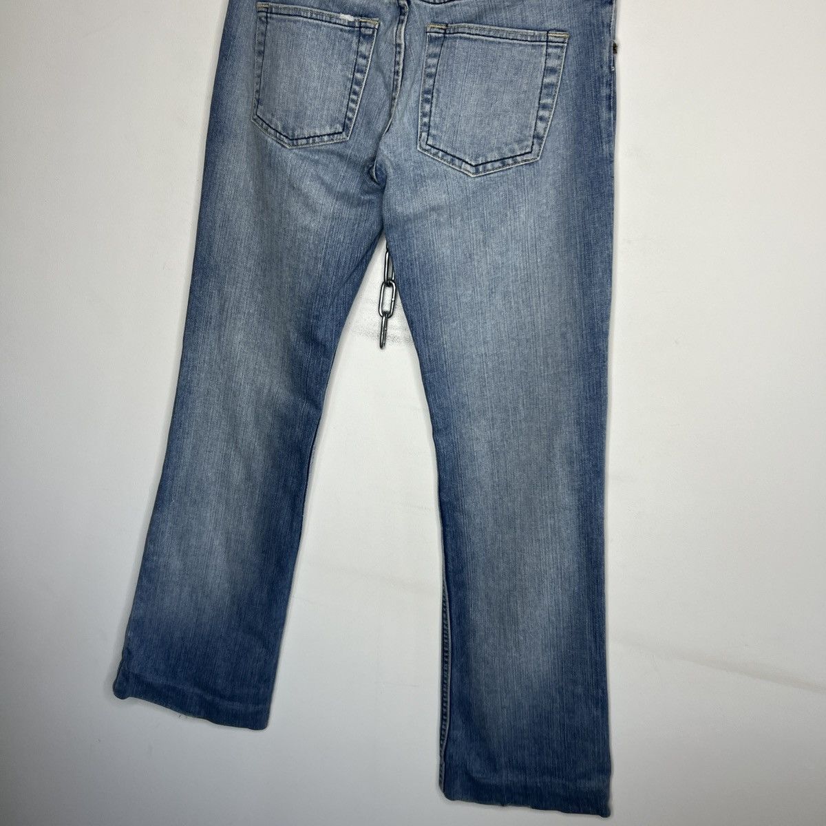 Dolce & Gabbana × Vintage Dolce&Gabbana Low Rise Flared Y2K BootCut 00’s Jeans Pants Size 29" - 7 Thumbnail