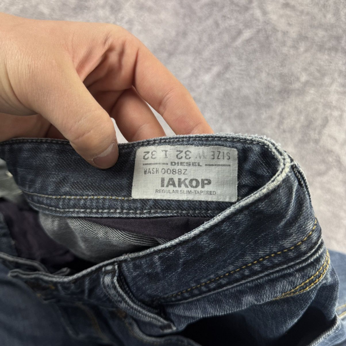Diesel Diesel Iakop Garment Regular Slim Tapered Wash Jeans Pants Size US 32 / EU 48 - 16 Thumbnail