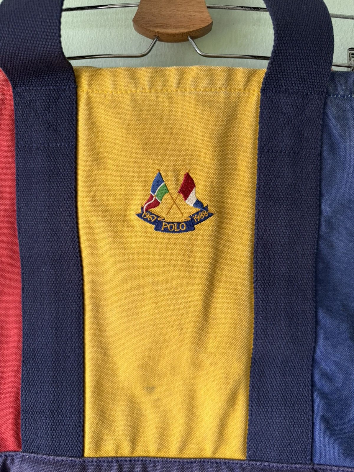 Polo Ralph Lauren Rare Archive Polo Ralph Lauren Cross Flag 1988 Colorblock Size ONE SIZE - 2 Thumbnail