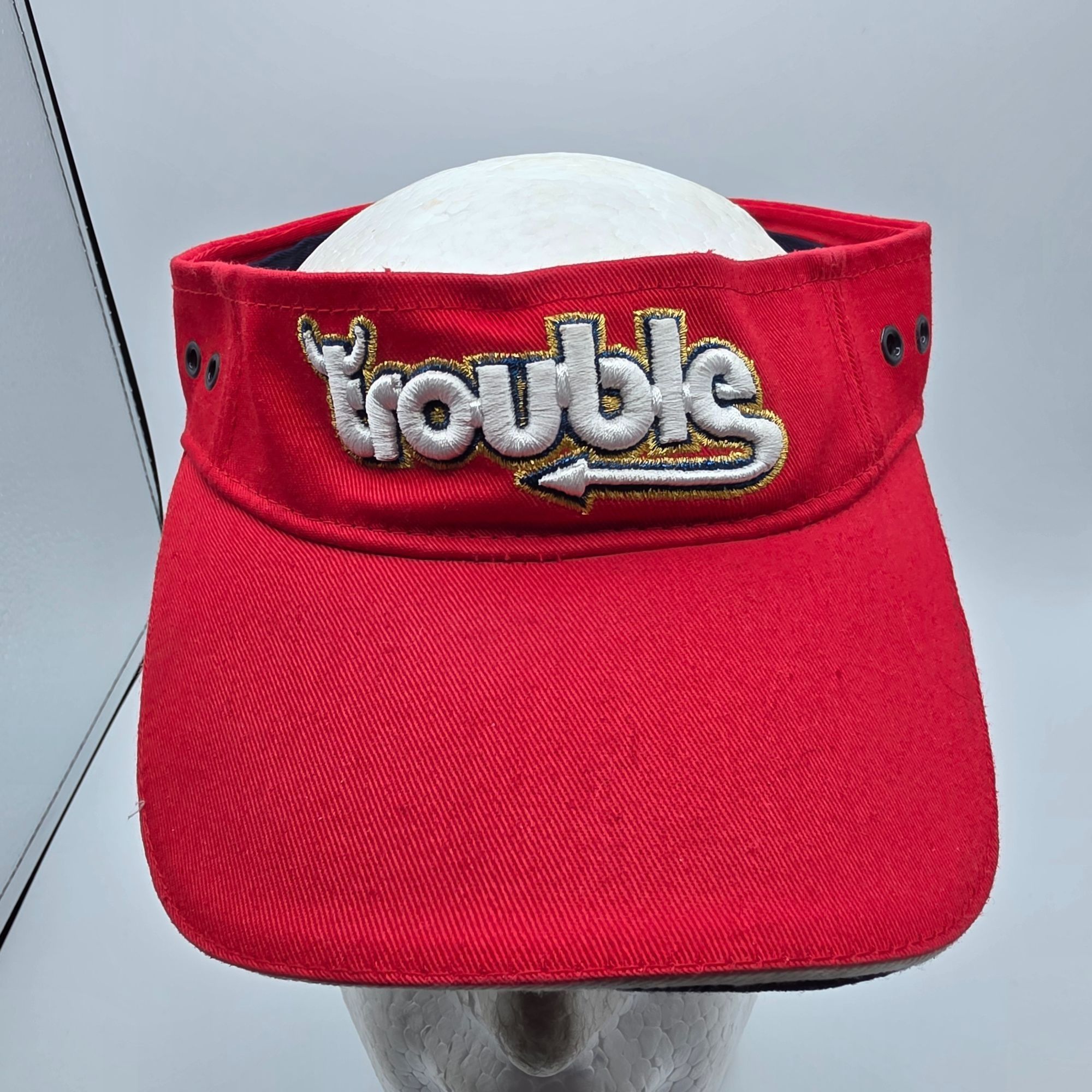 Other Bio Domes Trouble Devil Horns Adjustable Red Visor Hat Casua Size ONE SIZE - 1 Thumbnail