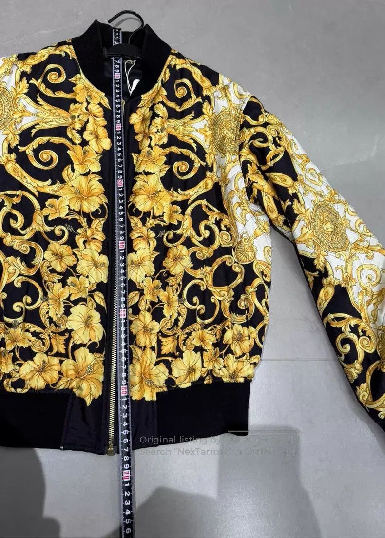 Versace Versace Black gold baroque men's cotton jacket Size US M / EU 48-50 / 2 - 7 Thumbnail