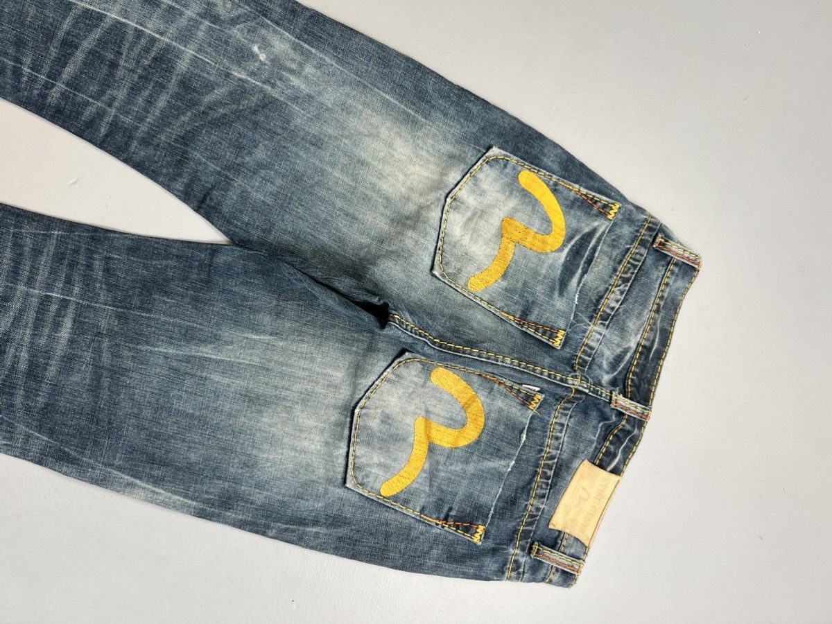 Vintage Vintage Evisu genes inspired spell out embroidered denim Size US 32 / EU 48 - 9 Thumbnail