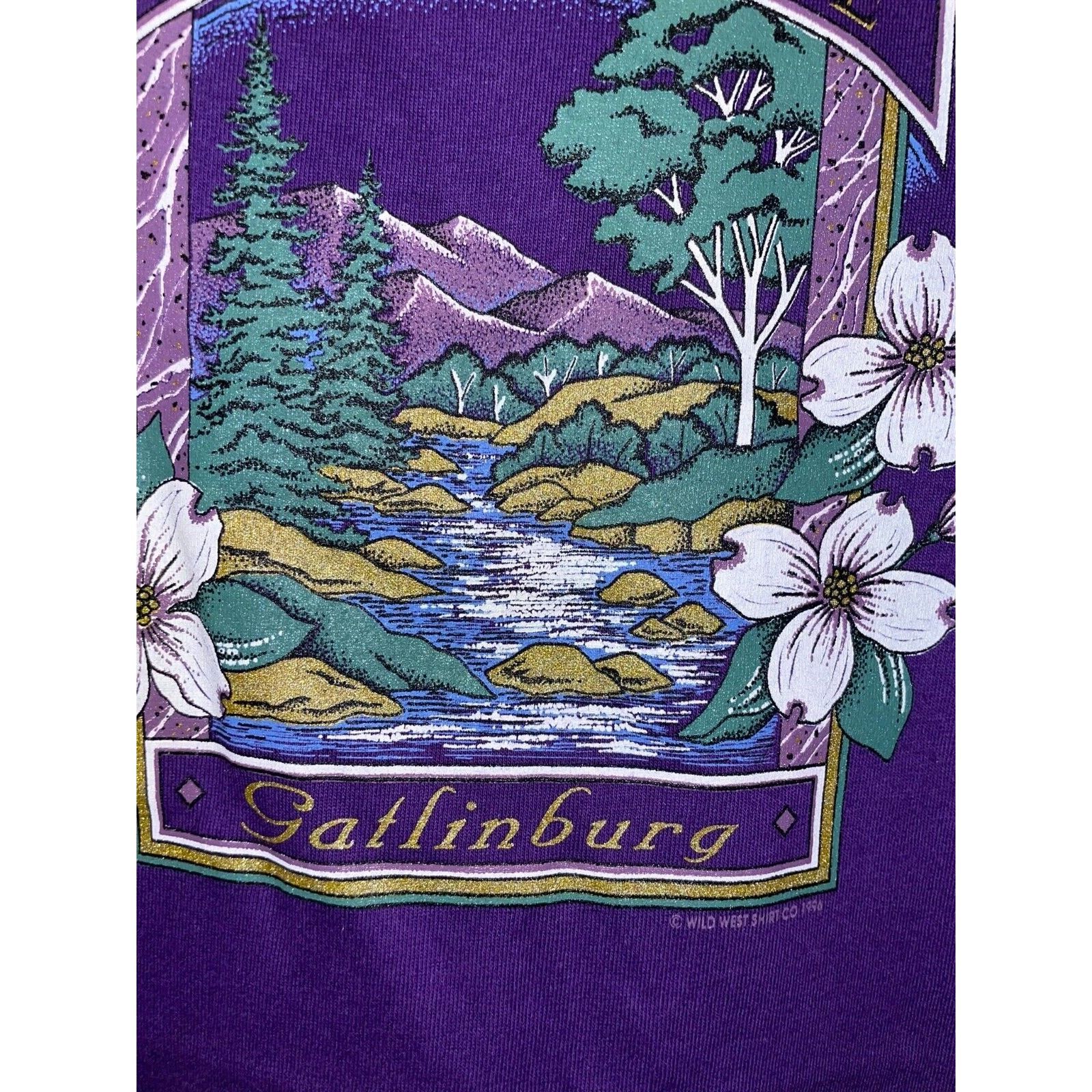 Jerzees Vintage Gatlinburg Tennessee Shirt Mountain Tee VTG 90s L Size US L / EU 52-54 / 3 - 4 Thumbnail