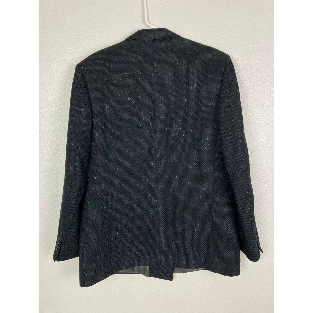Gianni Valentino Gianni Jeffrey Michael Blazer Mens 44 Black Double Breasted Size 44R - 3 Thumbnail