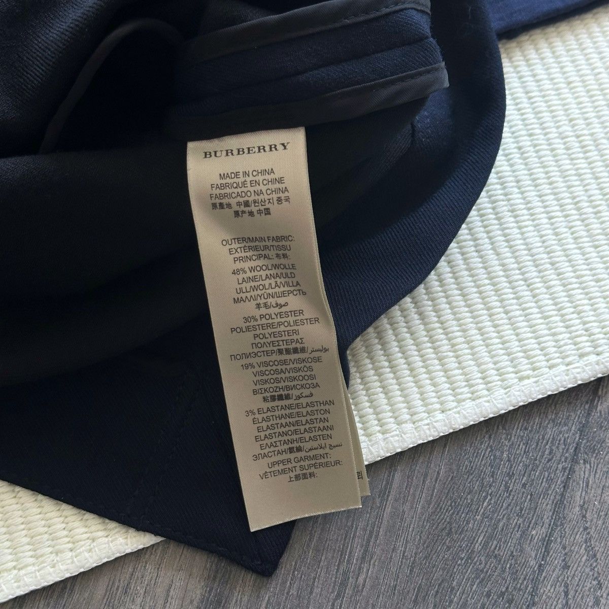 Burberry Burberry Brit Deep Navy One Piece Military Wool Blend Dress Size M / US 6-8 / IT 42-44 - 7 Thumbnail