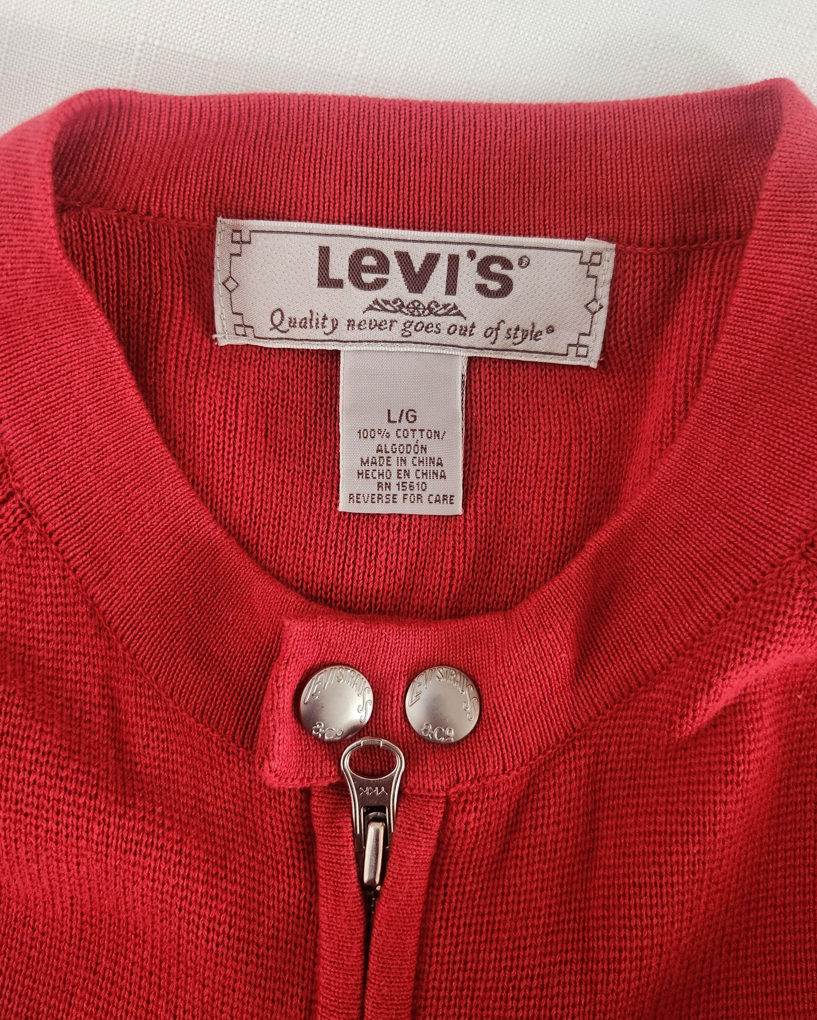 Levi's × Vintage Levi's Strauss Patch VTG Full Zip Red Motorcycle style Size US L / EU 52-54 / 3 - 14 Thumbnail