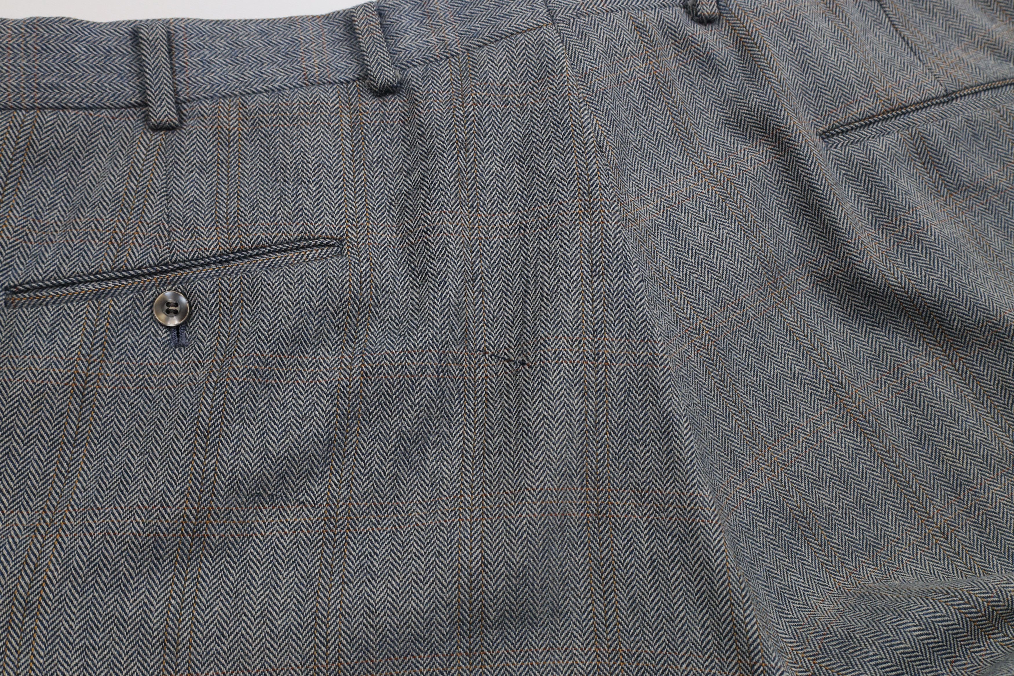 Vintage Vintage 60s 70s Streetwear Herringbone Wide Leg Pants USA Size US 36 / EU 52 - 14 Thumbnail