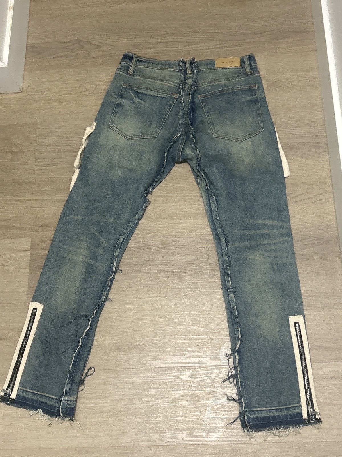 MNML Cargo Pocket Flared Denim Size US 32 / EU 48 - 2 Thumbnail