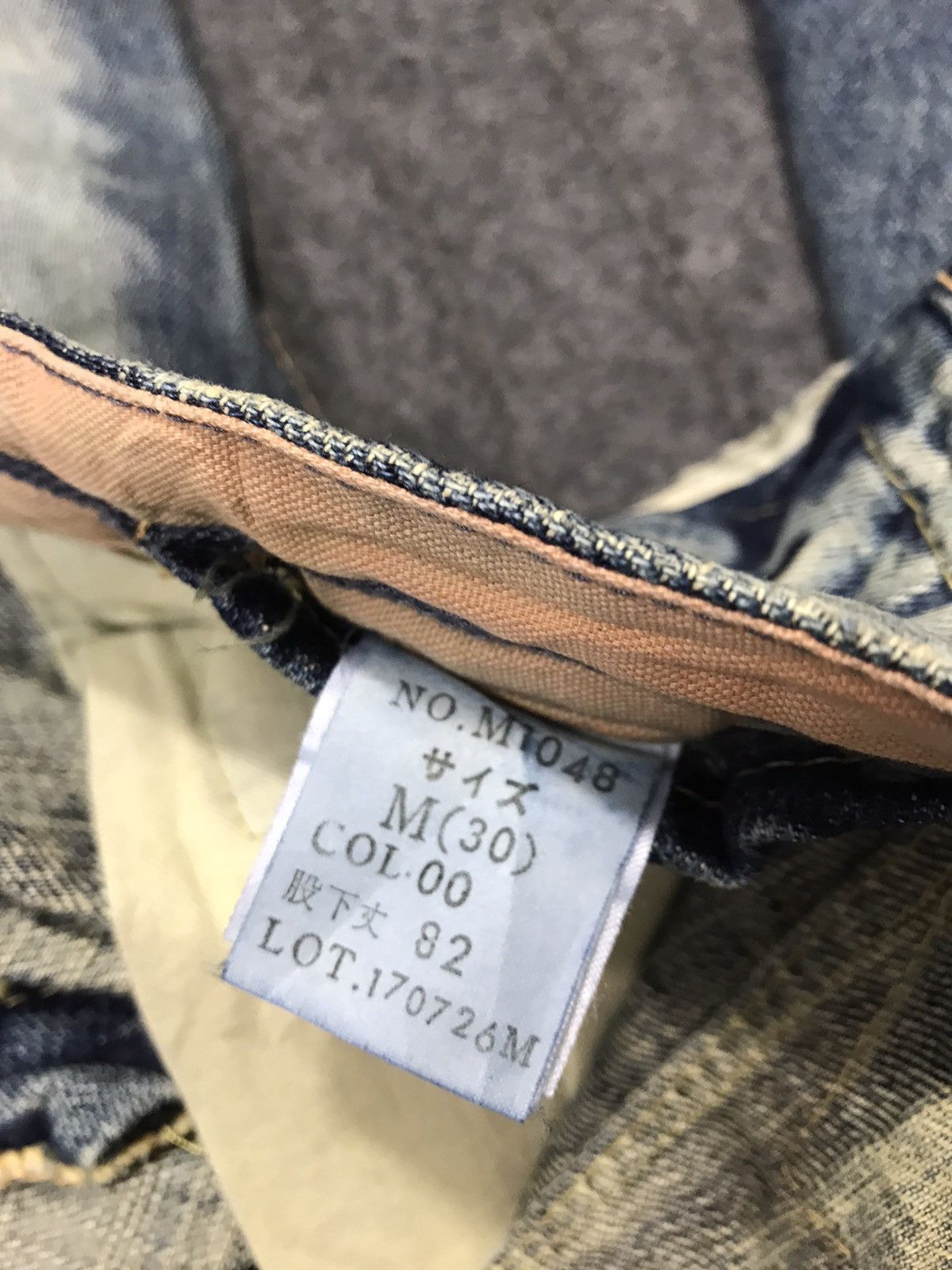 Japanese Brand Blue Way Nippon Faded Indigo Denim Fits Size 31 Size US 31 - 9 Thumbnail