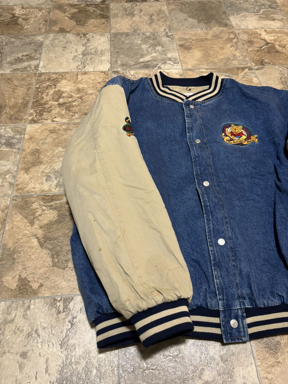 Vintage Xxxtentacion Winnie the Pooh Varsity Jacket Size US XXL / EU 58 / 5 - 8 Thumbnail