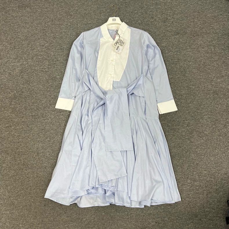 Loewe LOEWE Blue and white shirt dress Size 4XL / US 24-26 - 1 Thumbnail