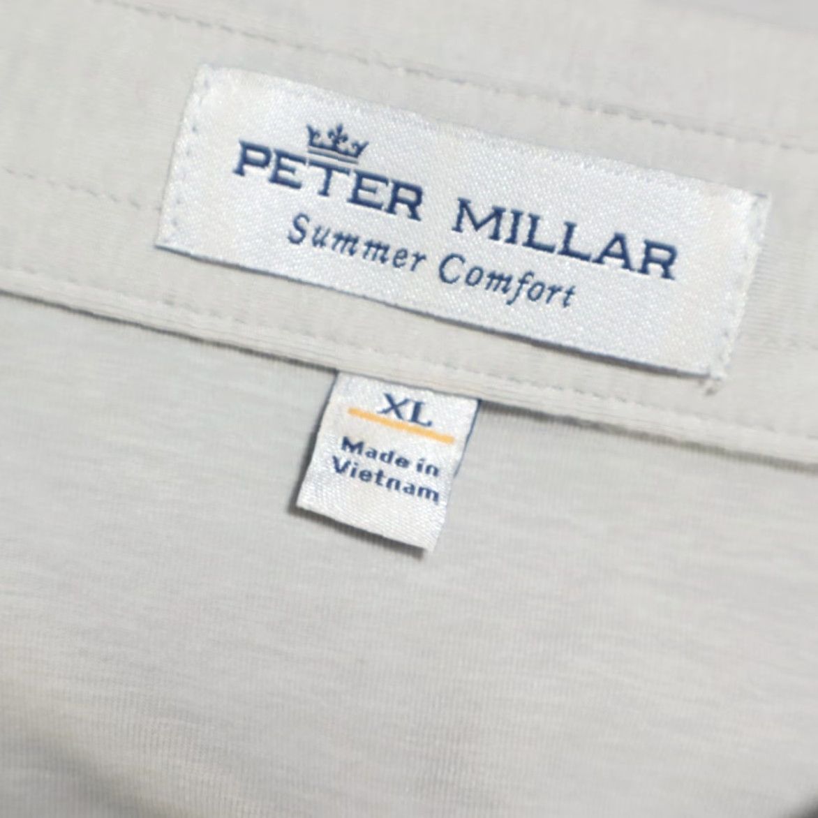 Peter Millar Peter Millar Sea Island Stretch Polo Shirt Gale Grey Men's XL Shirt Size US XL / EU 56 / 4 - 5 Thumbnail