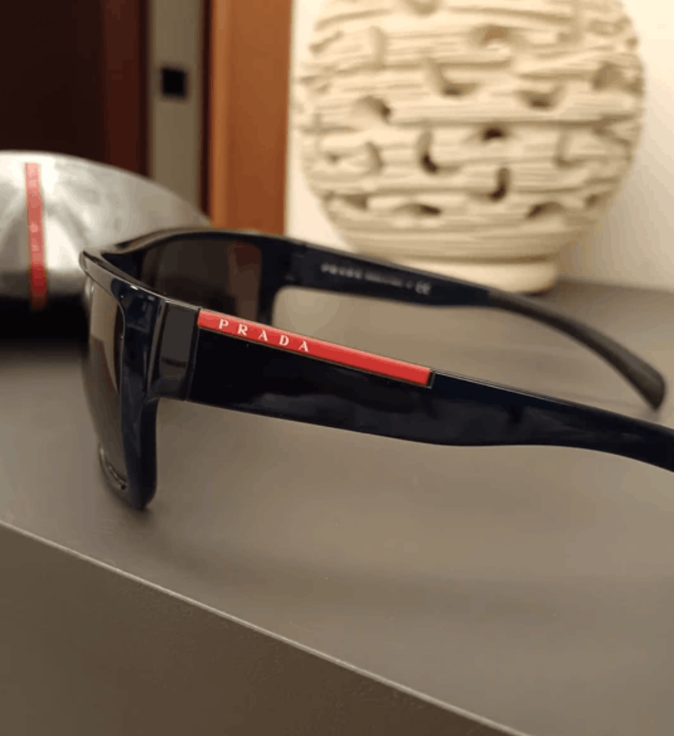 Prada PRADA Sunglasses Flame Star Sport Symbol Wrap Shield Mask Size ONE SIZE - 2 Thumbnail
