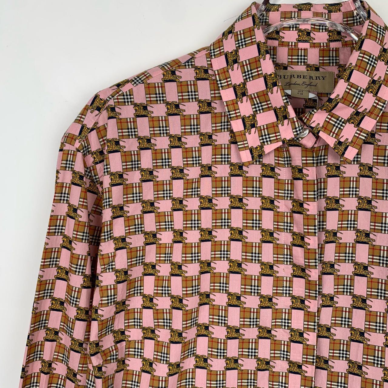 Burberry Burberry Shirt Cotton Long-Sleeve Shirt (Size 34) Size XXS / US 00 / IT 34 - 5 Thumbnail