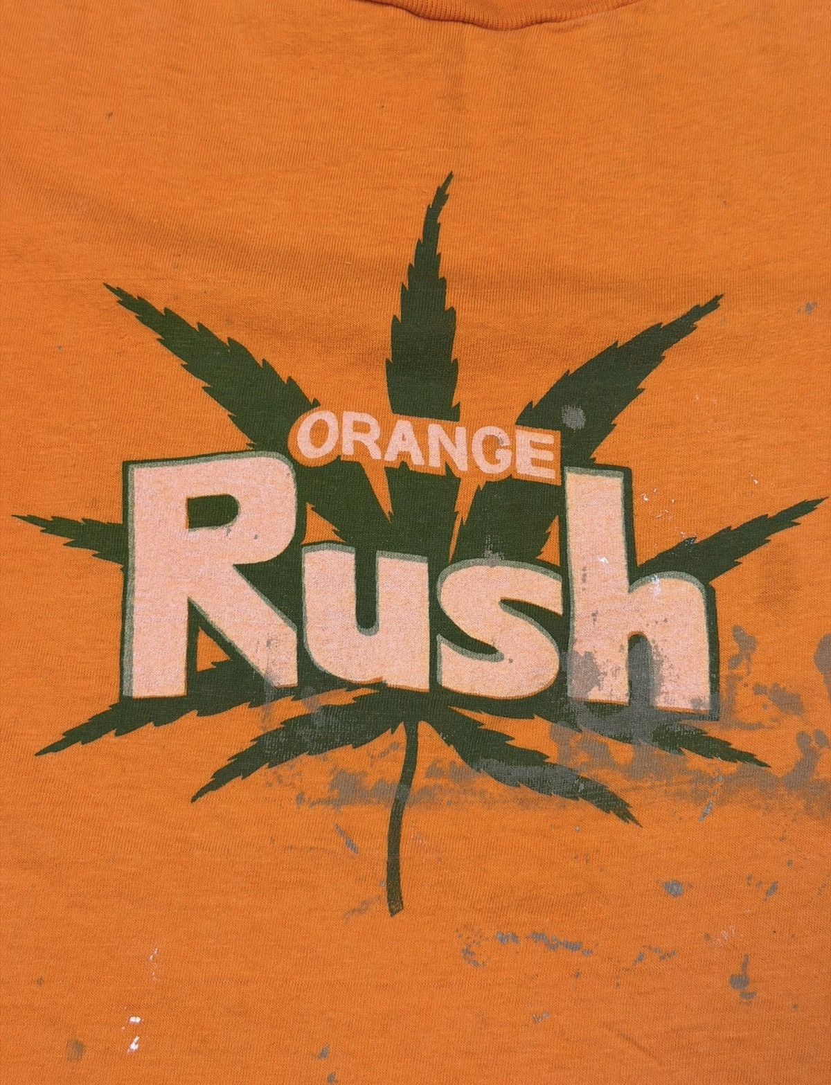 Vintage *RARE* VINTAGE 1980s 80s ORANGE RUSH WEED DRUG DISTRESSED Size US XL / EU 56 / 4 - 2 Thumbnail