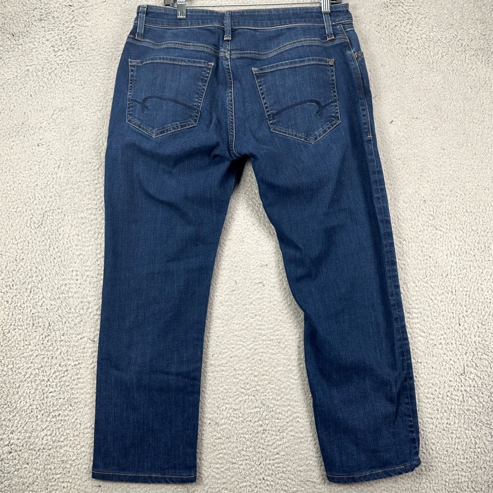 Mavi Mavi Marcus Slim Straight Leg Jeans 34x27 Blue Wash 5-Pocket Denim Cotton Polyester Blend Elastodiene Mens Regular EUC Size US 34 / EU 50 - 2 Thumbnail