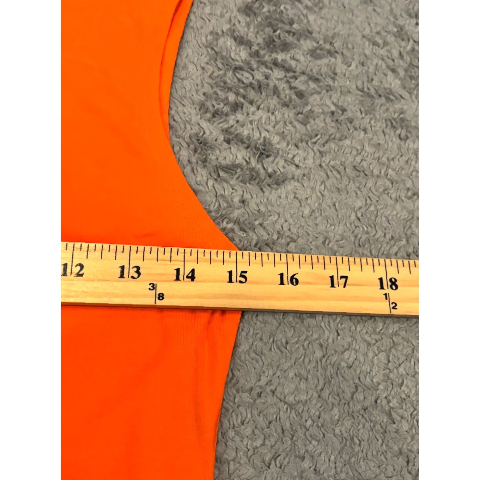 Zara Zara Cropped Shirt Women Medium Orange Solid Summer Casual Beach 90s 00s Y2K Shirt Women M Orange Vintage No Size M / US 6-8 / IT 42-44 - 3 Thumbnail