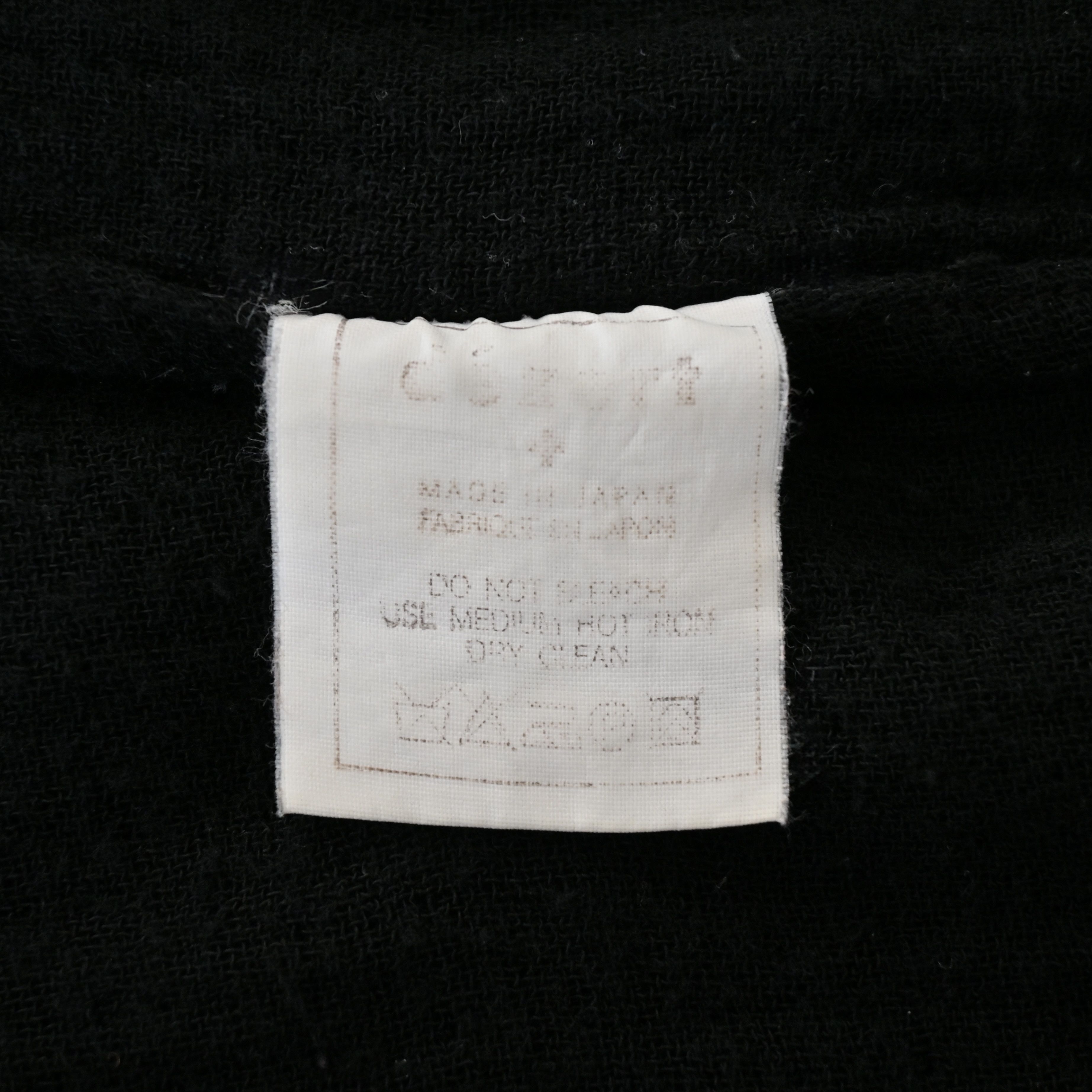 Dezert VTG 1980-90s Dezert black rayon x wool drapey shirt Size US L / EU 52-54 / 3 - 17 Thumbnail