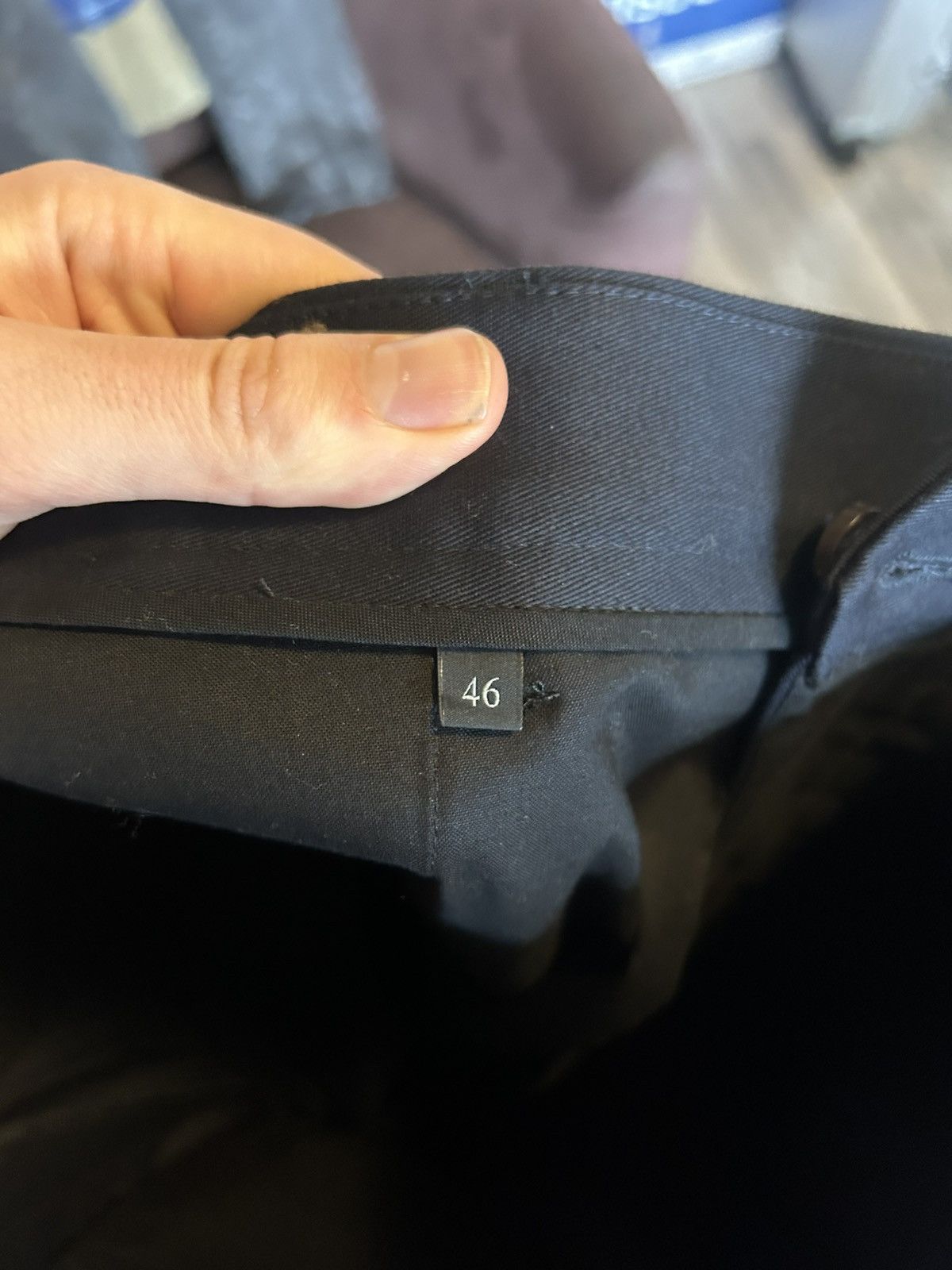 Gucci Classic Straight Navy Wool Trousers Size US 30 / EU 46 - 10 Thumbnail