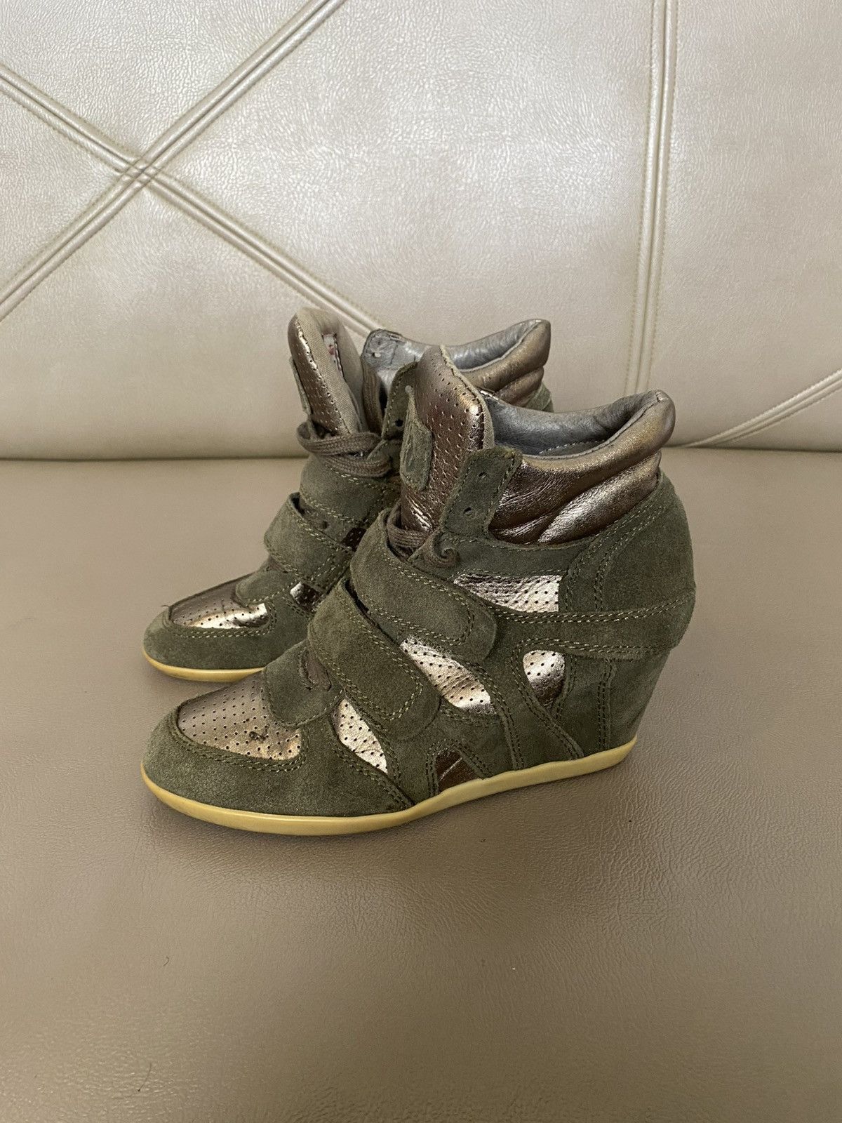 If Six Was Nine Ash high top sneakers suede Size US 5 / IT 35 - 1 Thumbnail