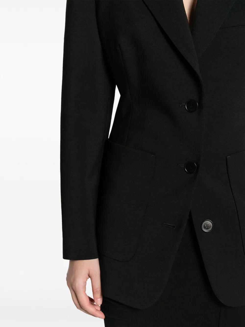 Lanvin o1y0326 Blazer in Black Size M / US 6-8 / IT 42-44 - 5 Thumbnail