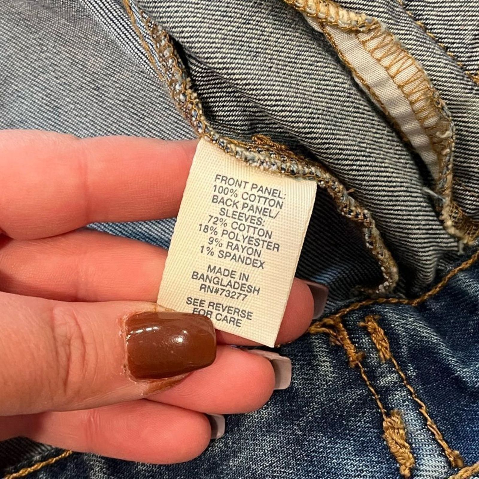 Vintage NWOT Mudd Juniors Distressed Jean Jacket - Size S Size S / US 4 / IT 40 - 4 Thumbnail