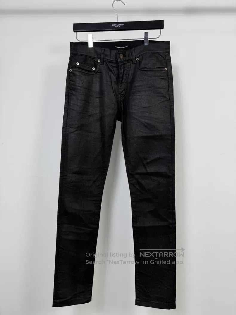 Saint Laurent Paris Saint Laurent Paris Black distressed denim jeans Size US 30 / EU 46 - 1 Thumbnail