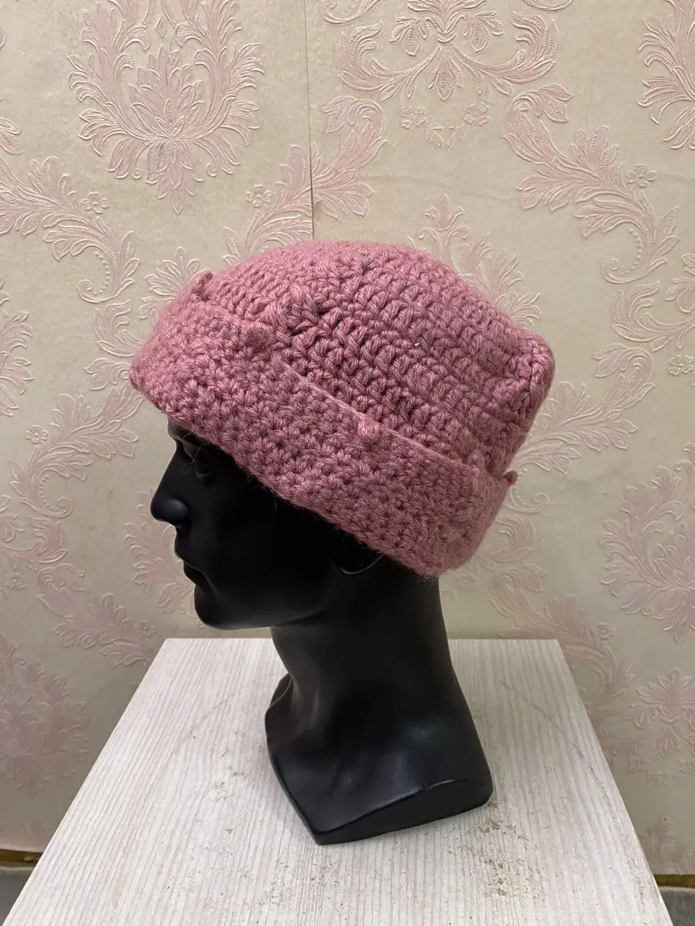 Japanese Brand × Vintage Japanese Brand Rare Design Knit Beanie Hat Size ONE SIZE - 2 Thumbnail