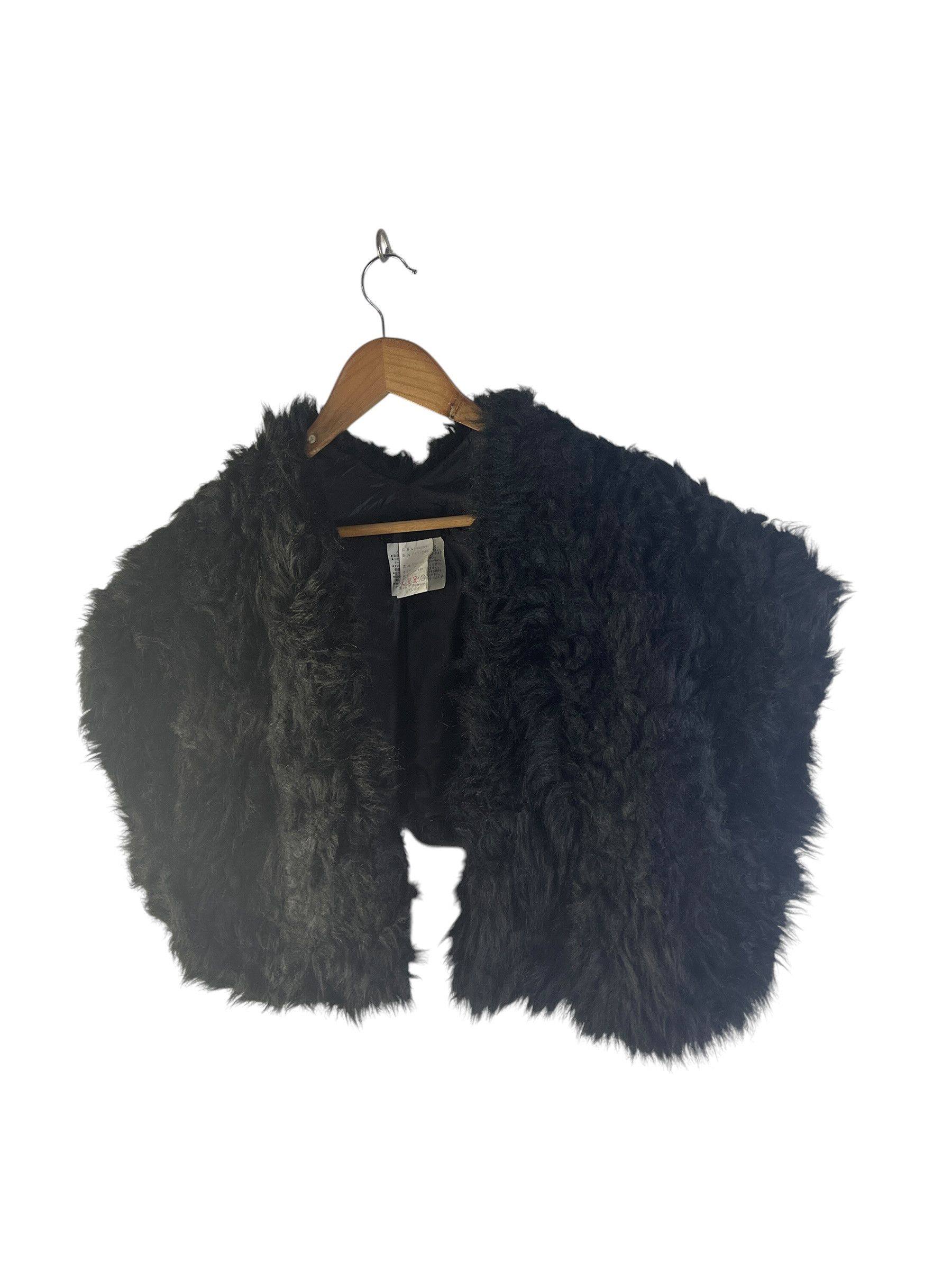 Comme des Garcons Comme des Garçons 1999 Faux Fur Cropped Cape Bolero Jacket Size M / US 6-8 / IT 42-44 - 5 Thumbnail