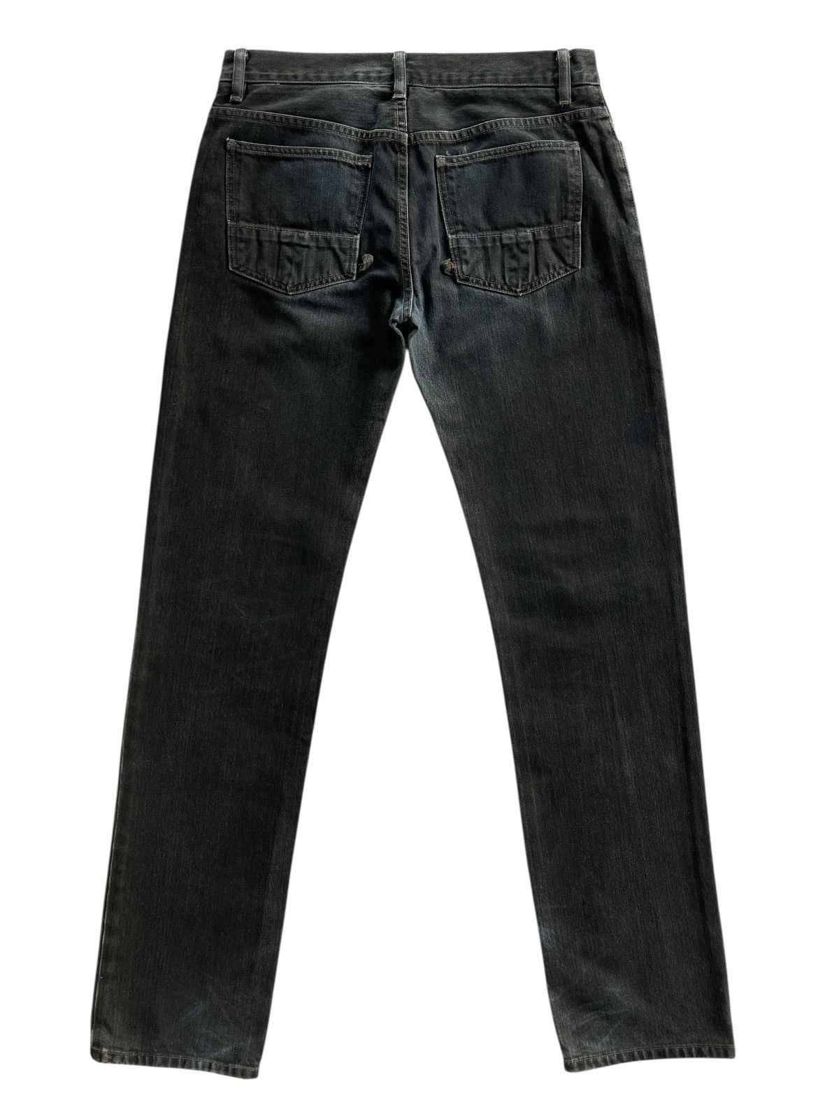 Rick Owens SLAB WFO2010 Distressed Waxed Denim Size US 31 - 3 Thumbnail