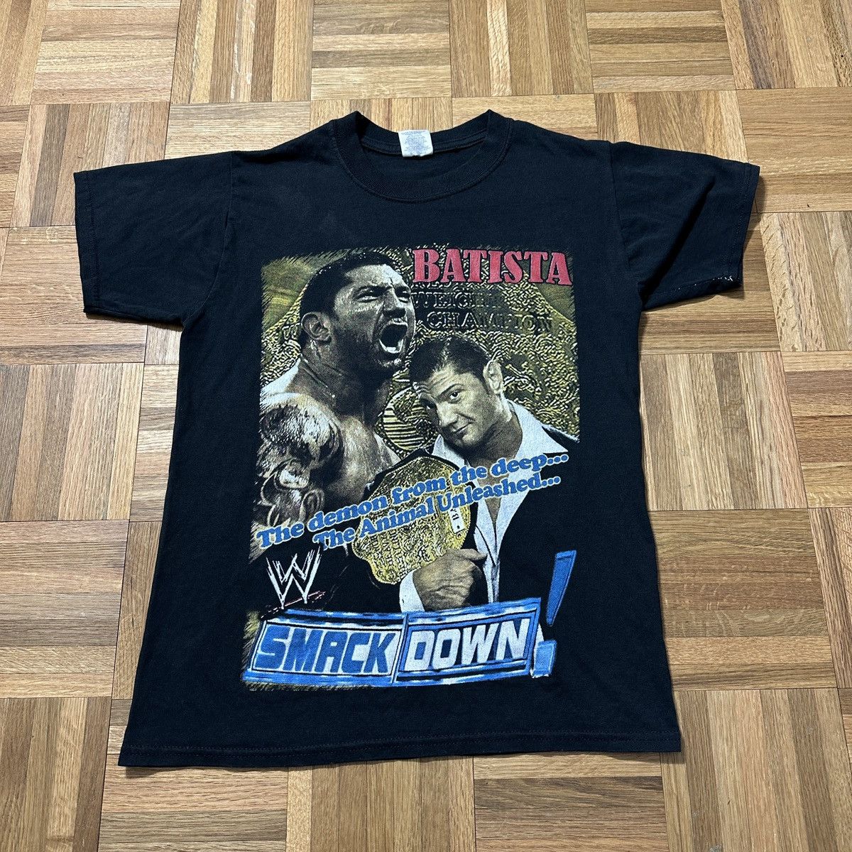WWE Vintage WWE Smackdown Batista tee Size US S / EU 44-46 / 1 - 1 Thumbnail