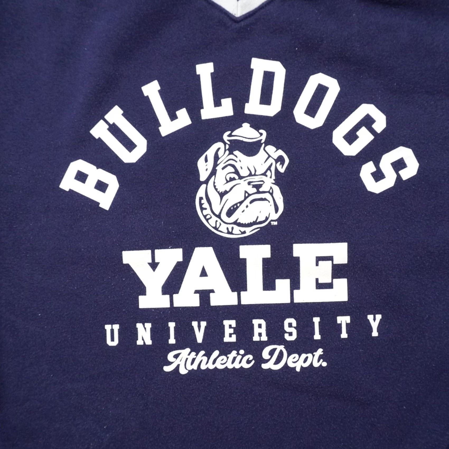 Vintage Yale Bulldogs Athletic Dept. Mens Large Blue Long Sleeve Sweatshirt Size US L / EU 52-54 / 3 - 6 Thumbnail