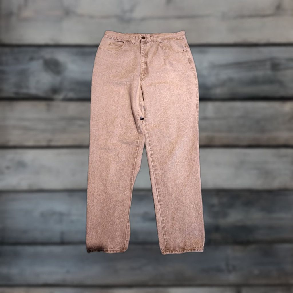 Vintage VINTAGE Venezia Jeans Women's Plus Size 18 Tapered High Rise Denim Mom Jeans US Made Grayish Tan Size 40" / US 18 - 1 Thumbnail