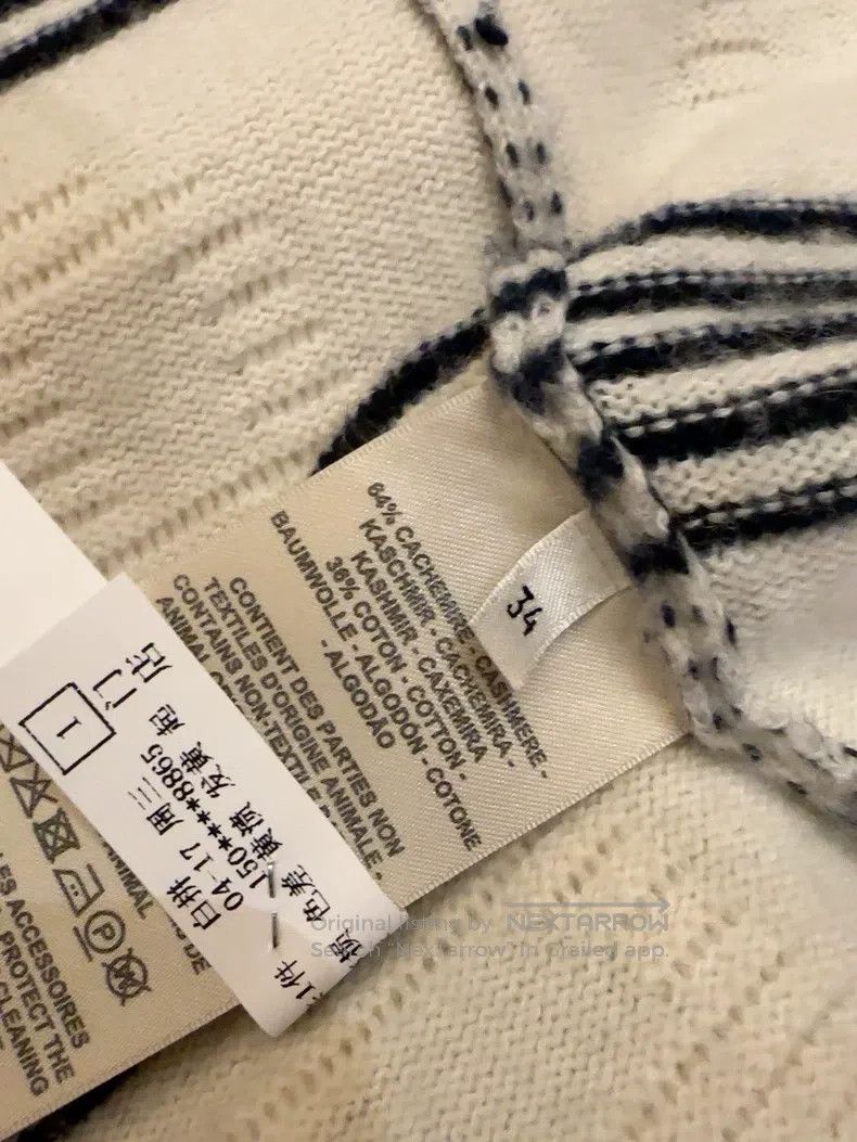 Hermes Hermes Pig nose long cardigan in black and white Size XXS / US 00 / IT 34 - 3 Thumbnail