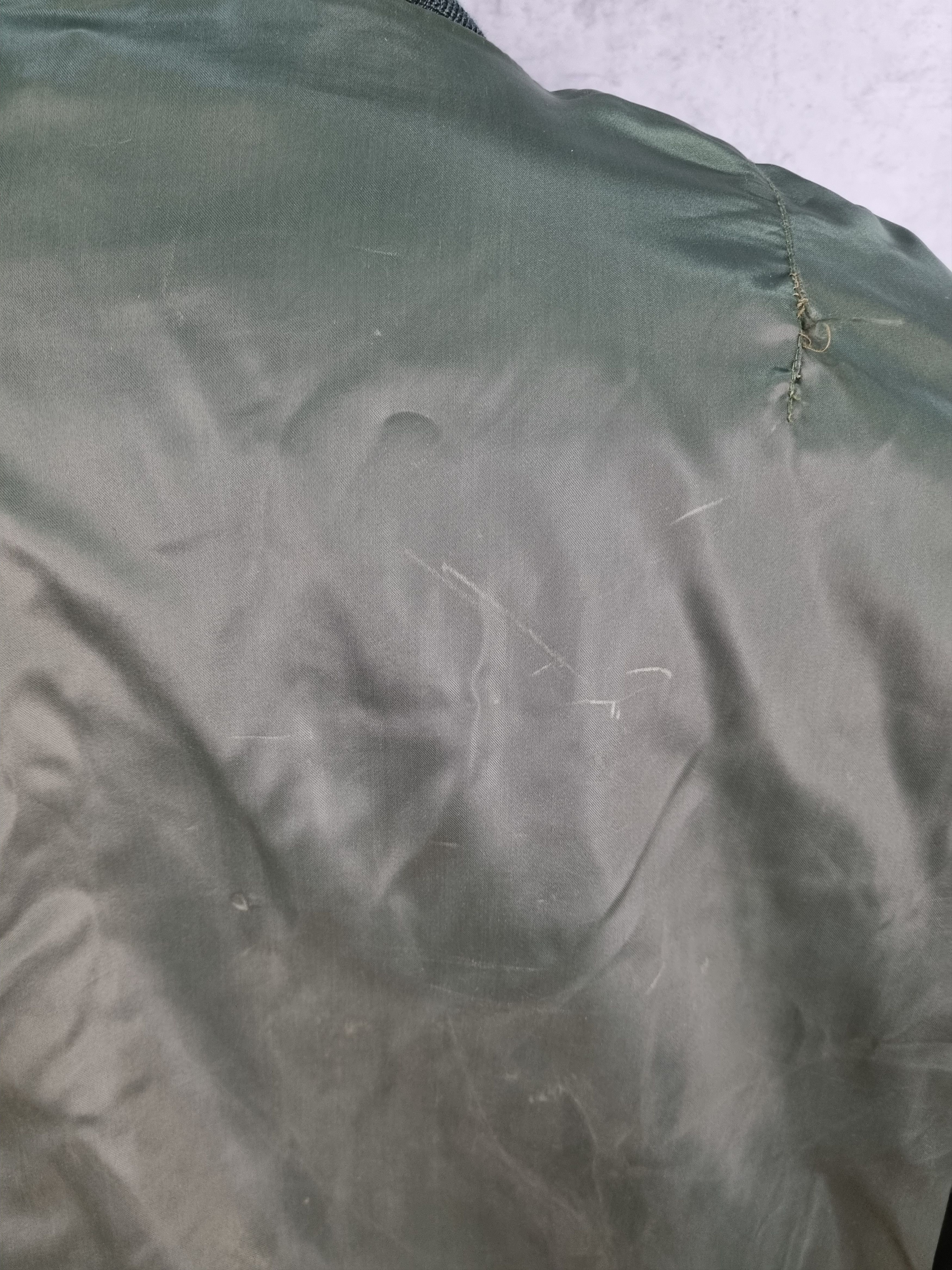 Vintage Destroyed Aviator Dirty Military Nylon Bomber Size US M / EU 48-50 / 2 - 24 Thumbnail