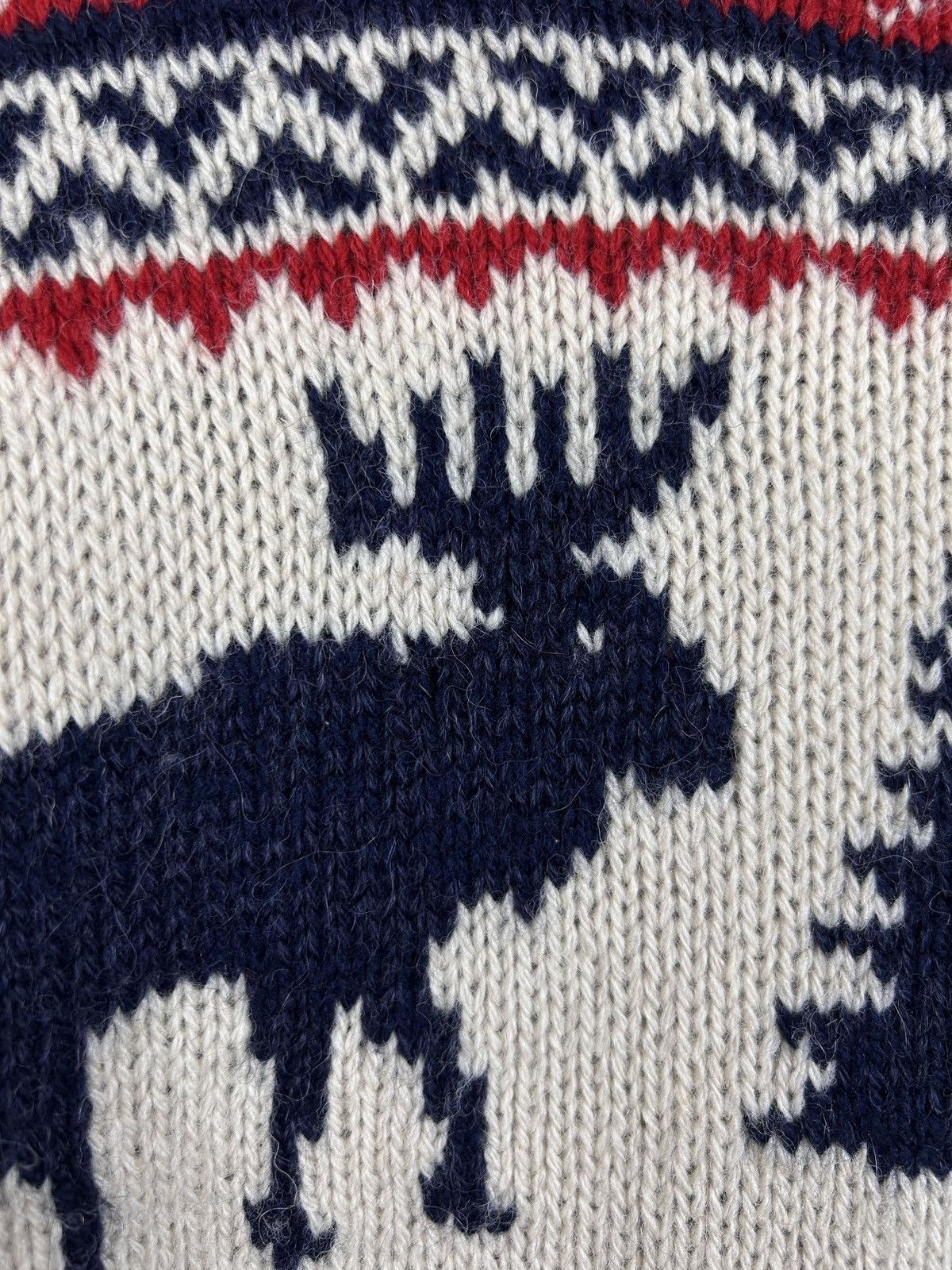 Polo Ralph Lauren Vintage Polo By Ralph Lauren Deer Ornament Wool Sweater Size US S / EU 44-46 / 1 - 3 Thumbnail