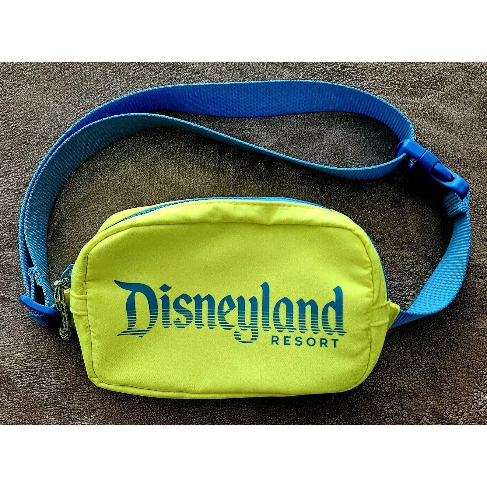Disney Disneyland Resort Blue On Chartreuse FannyPack Waist Bag 9×5 Size ONE SIZE - 4 Thumbnail