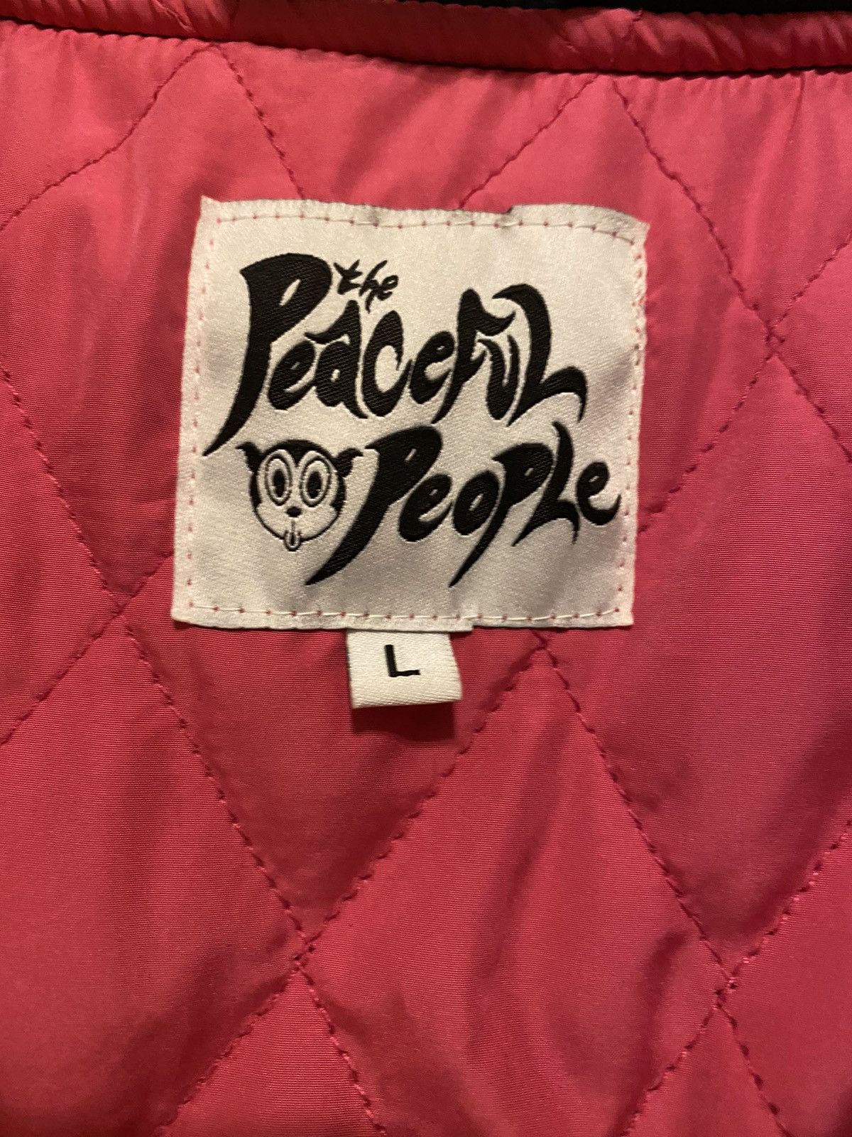 Japanese Brand The peaceful people varsity jacket Size US L / EU 52-54 / 3 - 2 Thumbnail