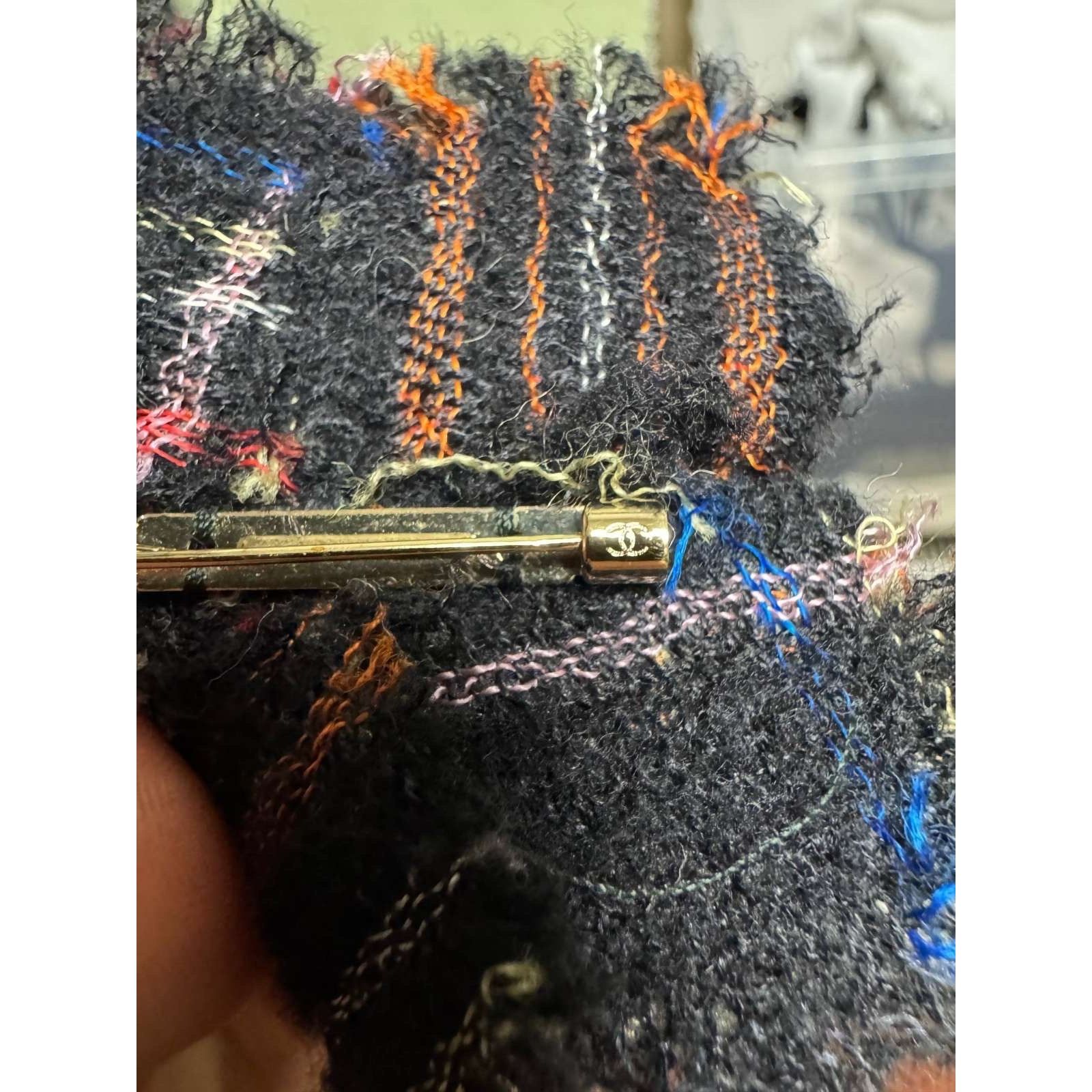 Chanel Chanel Fall 2013 RTW Raw-Edge Multicolor Brooch Size ONE SIZE - 7 Thumbnail