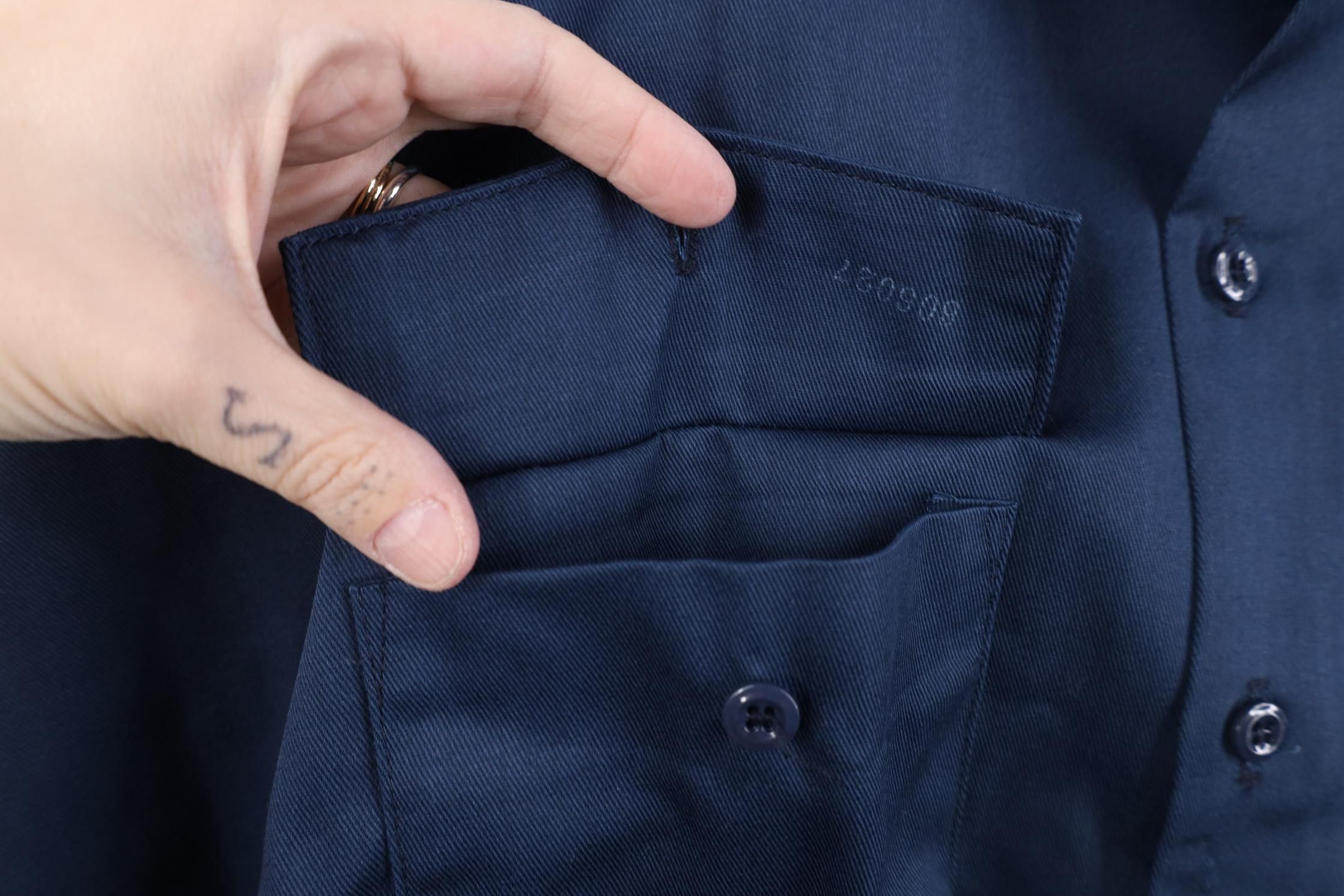 Dickies Deadstock Vintage 90s Dickies Mechanic Button Shirt Blue USA Size US M / EU 48-50 / 2 - 7 Thumbnail