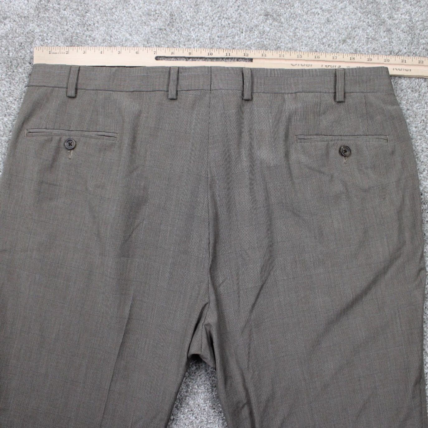 Ralph Lauren LAUREN Ralph Lauren Dress Pants Mens 42x32 Beige Polyester Wool Viscose Stretch Flat Front Straight Denim? Wait. Size US 42 / EU 58 - 7 Thumbnail