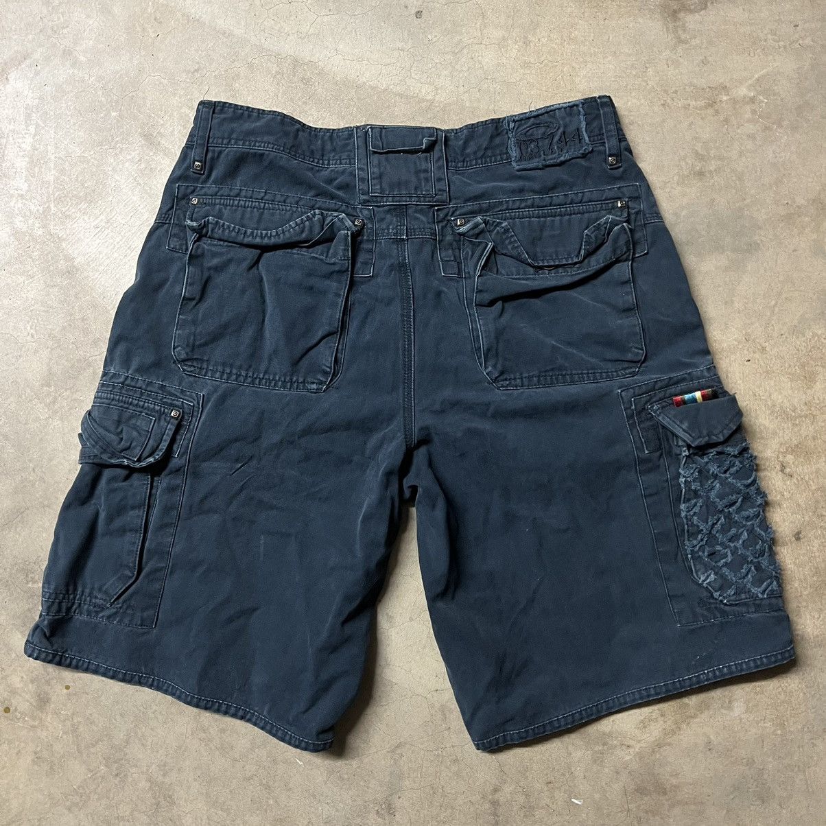 Oakley × Vintage Vintage Y2K Oakley Navy Tactical Cargo Shorts Size US 34 / EU 50 - 5 Thumbnail