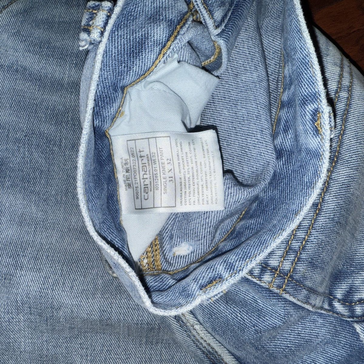 Carhartt × Carhartt Wip Carhartt WIP Single Knee Jeans Size US 31 - 5 Thumbnail