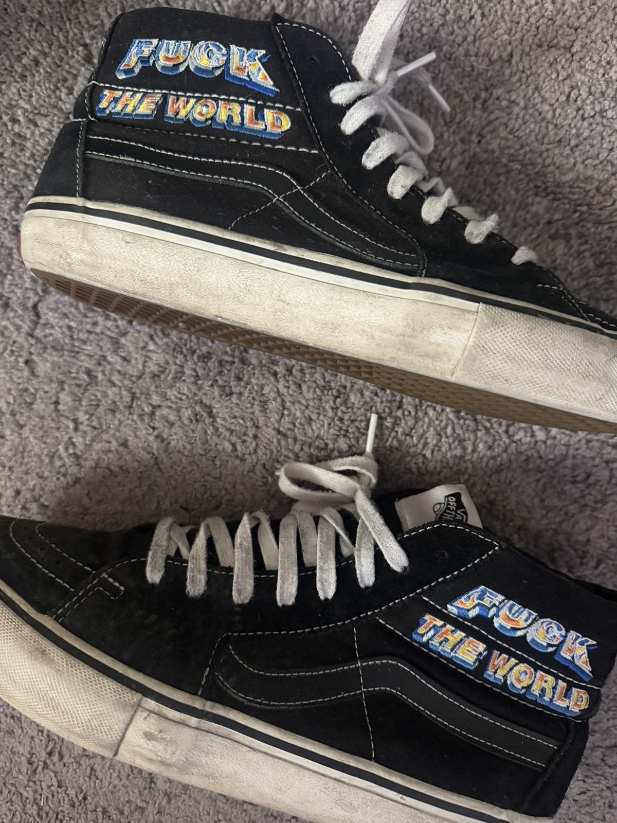 Supreme × Vans Supreme x vans "fuck the world" Size US 10.5 / EU 43-44 - 3 Thumbnail