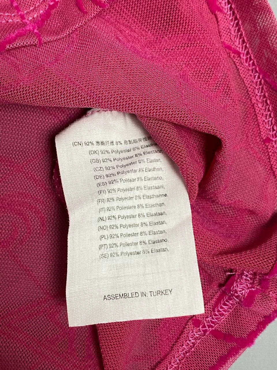 Han Kjobenhavn Han Kjobenhavn Pink Sheer Mesh Monogram Long Sleeve Top 36 Size XS / US 0-2 / IT 36-38 - 24 Thumbnail