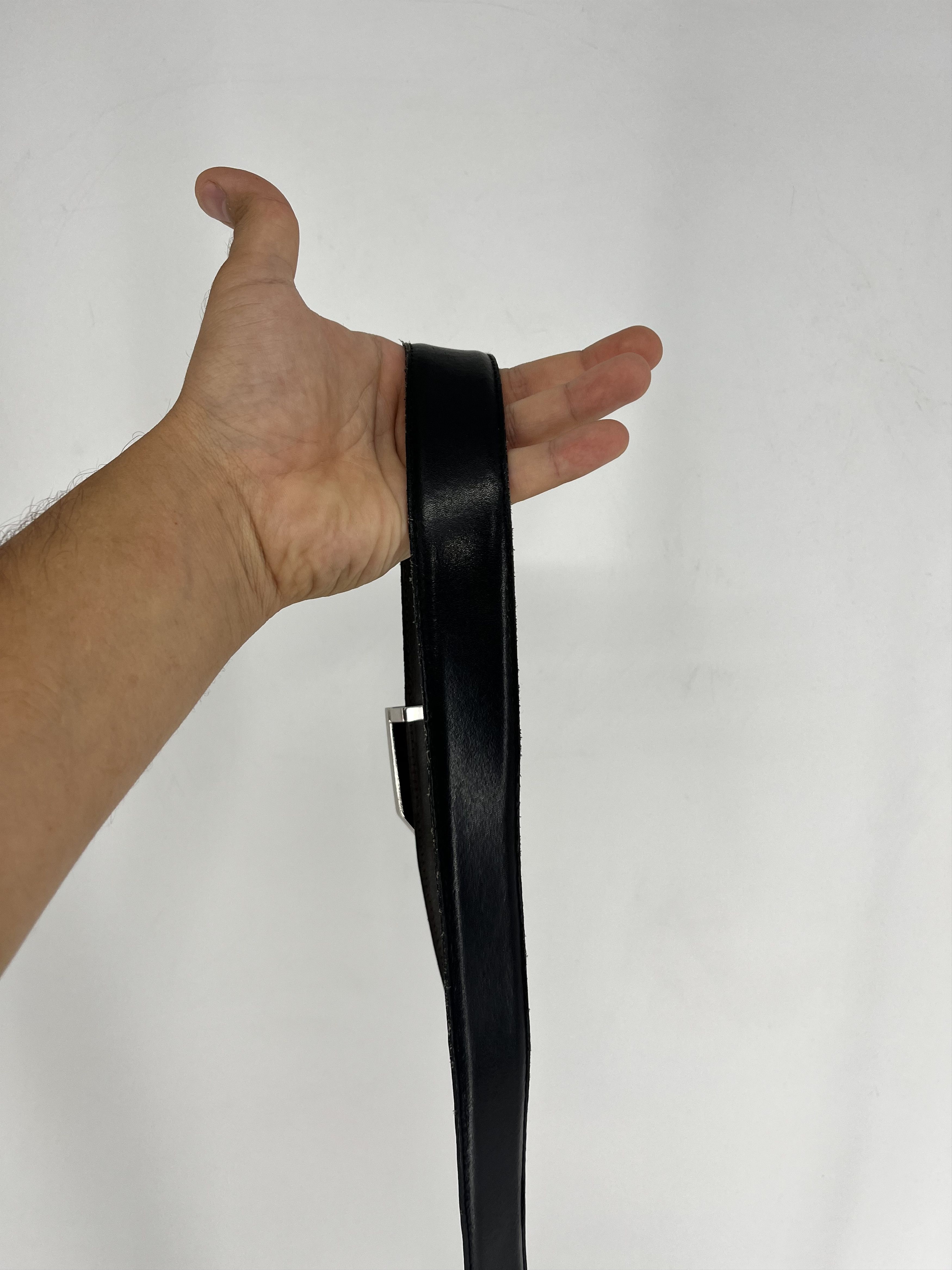Designer × Ermenegildo Zegna Ermenegildo Zegna reversible Black / Brown Leather belt Size ONE SIZE - 4 Thumbnail