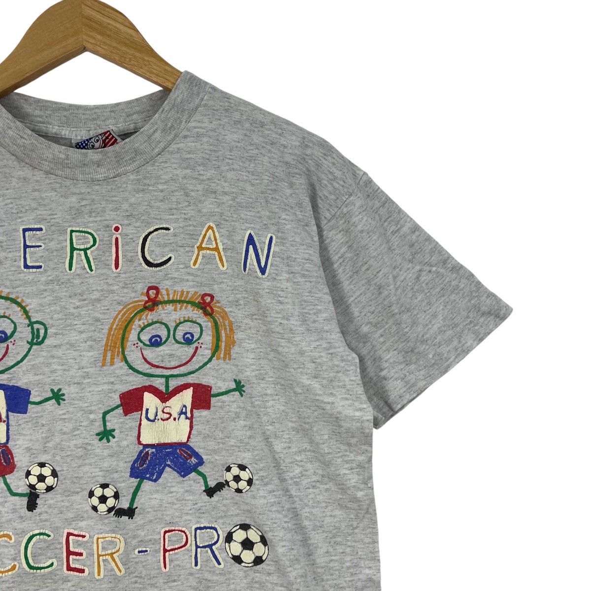 Vintage Vintage 90s DANNY FIRST USA American Soccer Pro T-Shirt Size US M / EU 48-50 / 2 - 4 Thumbnail