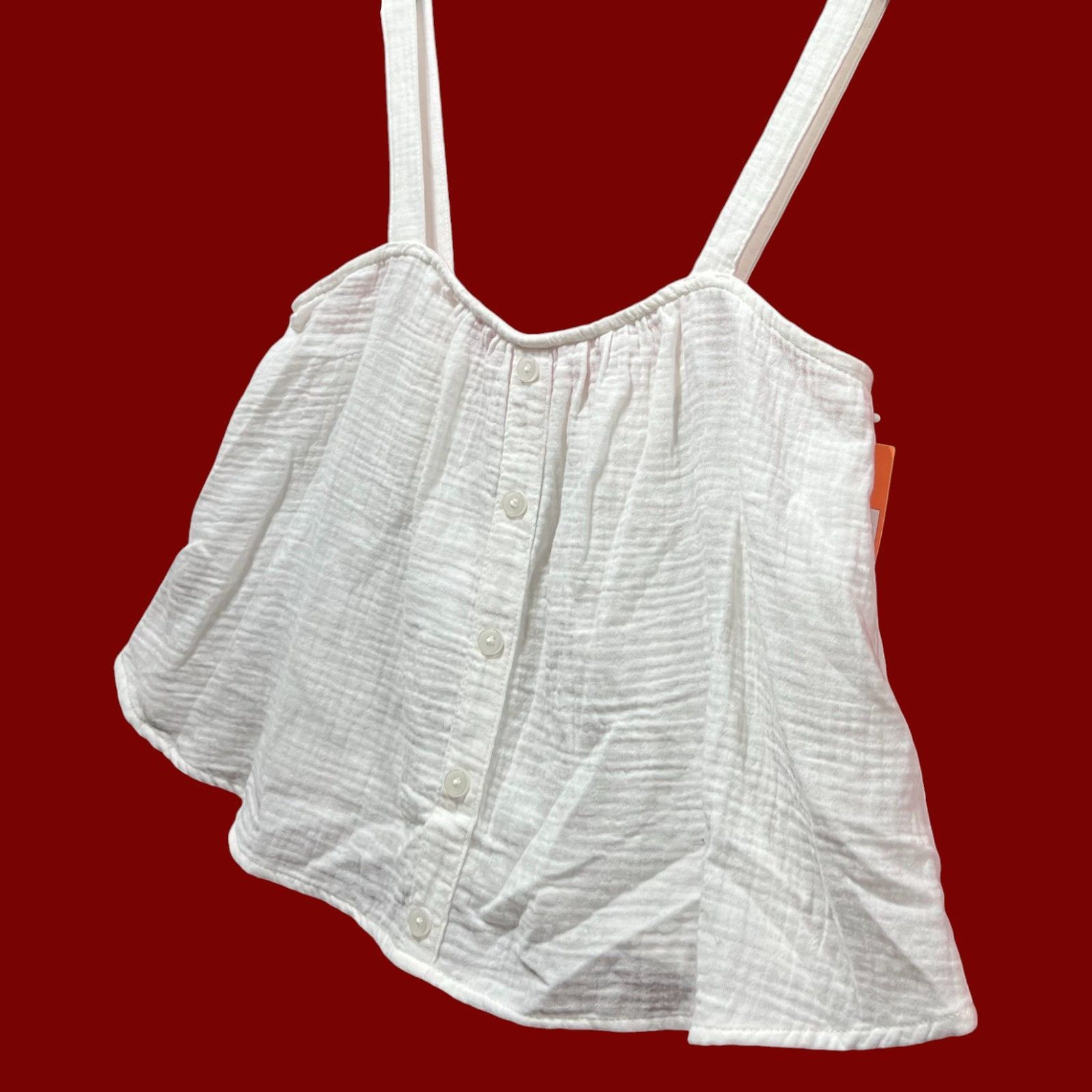 Other Colsie - Women's Tiny Tank Top - White - Extra Small Size XS / US 0-2 / IT 36-38 - 14 Thumbnail